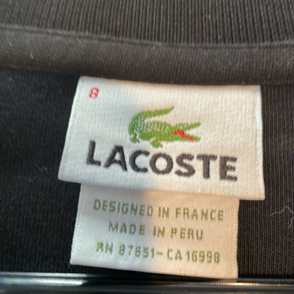 Lacoste 1/4 zip up Sweatshirt Shirt - Picture 5 of 9